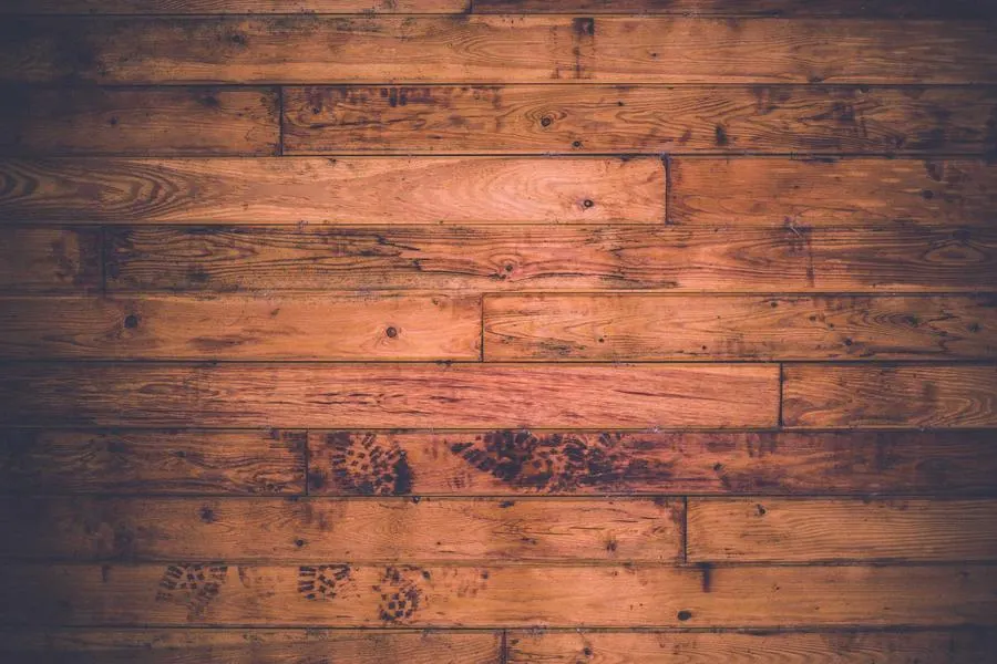 Freshly sawn timber boards stacked in the sun
