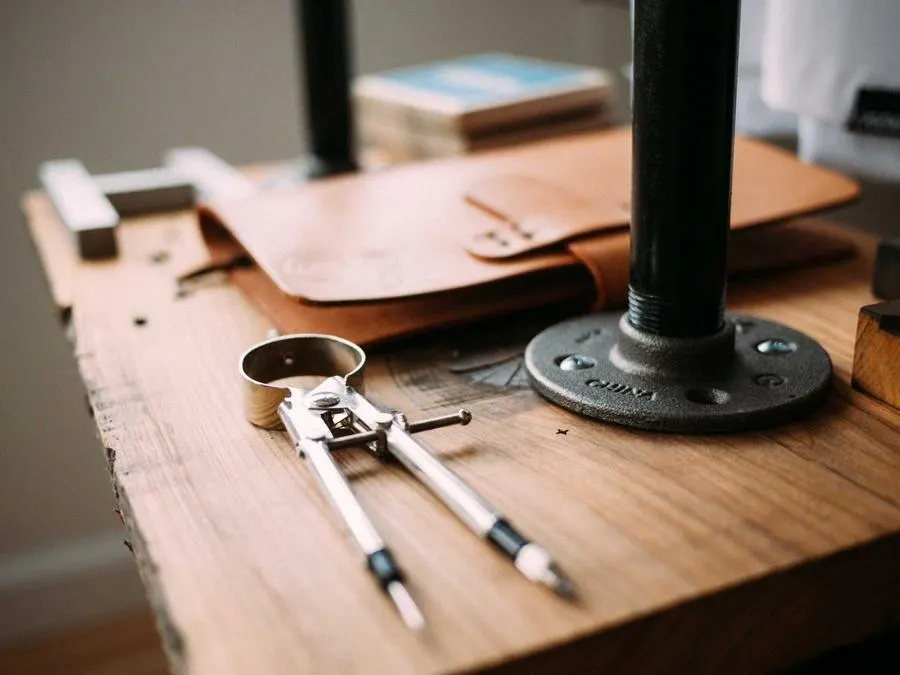 Tools laid out on a workbench